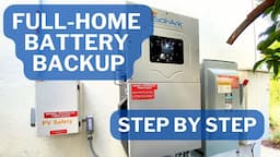 Full-Home solar battery backup with Sol-ark 15k and Pytes batteries. 4.7kW solar system.