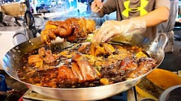 Amazing BANGKOK's STREET FOOD at Liab Duan Night Market l Thailand Street Food