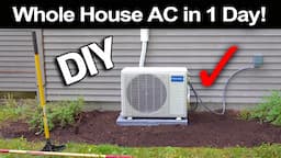 How to Install a Mr Cool 18,000 BTU AC in Just 1 Day!