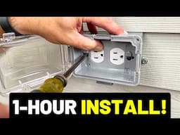 FASTEST EXTERIOR OUTLET! One-Hour Outdoor Receptacle...FULL INSTALLATION!