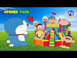 Shinchan & Nobita Opened Park 😱 || Funny Game Roblox😂