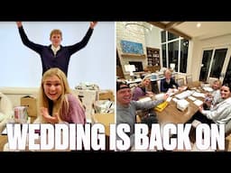 THE WEDDING IS BACK ON