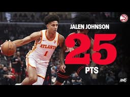 Jalen Johnson puts up 25 PTS & 13 REB at Bulls