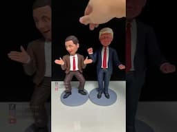 Fun Bobblehead Sculptures ：Mr. Bean and Donald Trump