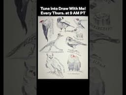 Last Week On Draw With Me: Birds #sbsdrawwithme