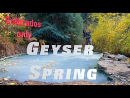 The only geyser in Colorado: Geyser Spring