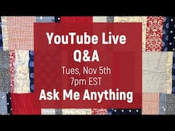 Youtube Live Nov 12th, 2024