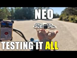 DJI Neo Maiden Flight Test Review - Testing it ALL