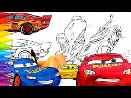 Cars 3 Compilation: Lightning McQueen Mentors Cruz Ramirez (Part 1) - Drawing & Coloring Pages