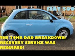 Fiat 500  rescue and DIY exhaust replacement