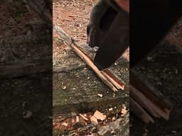 Easy Ferro Rod Tinder #bushcraft #survival #camping #winterbushcraft  #fireskills #outdoorcooking