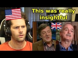 American Reacts to Stephen Fry and John Cleese Talking About Americans