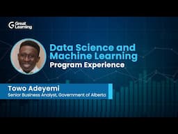 MIT Data Science and Machine Learning Program Review by Towo Adeyemi | MIT IDSS | Great Learning