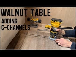 569. Stabilising a walnut slab with c-channels