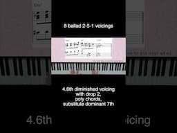 8 ballad 2-5-1 voicings