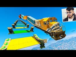 Mega Ramp With Biggest Submarine 999.999% People Fail This Race in GTA 5!