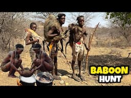 Eating BABOONS with the Hadzabe Tribe | Hadza land