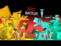 THE EPIC BATTLE - DIAMOND AND GOLD MONSTERS - WATCH THE SURPRISING ENDING