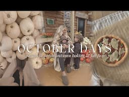 OCTOBER DAYS | cosy autumn vlog, pumpkin patch, autumn baking & homemade ghost pizzas 🍂