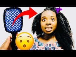 THIS HAPPENED when I Used a Brush on my Natural Hair! 😳 Hair growth tips