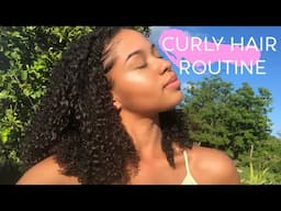 CURLY HAIR ROUTINE 2018 | Kisha Aaliyah