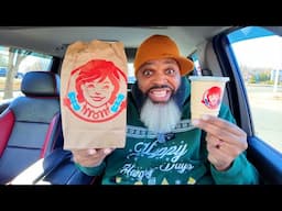 Wendy's NEW Mushroom Bacon Double Cheeseburger with Salted Caramel Frosty Review!