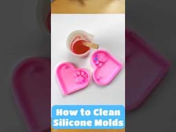 Cleaning Silicone Molds: NOT with Soap or Water #siliconemolds #resinmolds