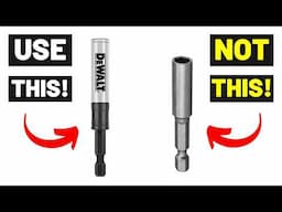 DRIVE SCREWS WITH EASE! (Most People Don't Know The Difference...Bit Holders/Nut Drivers!)