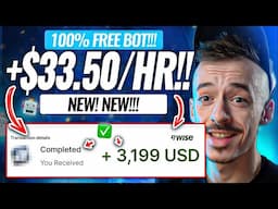 FREE BOT Pays You +$33.50 EVERY HOUR! Earn $1,000 Doing This EASY Method! (Make Money Online 2023)