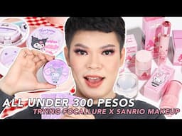 ALL UNDER 300 PESOS! SANRIO X FOCALLURE MAKEUP REVIEW AND TUTORIAL