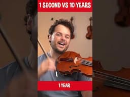 1 Second vs 10 Years of Playing Violin