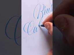 Brush Calligraphy With Tombow Fudenosuke #shorts #calligraphy #brushlettering