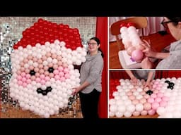 DIY Balloon Santa Mural - Perfect for Christmas Parties!