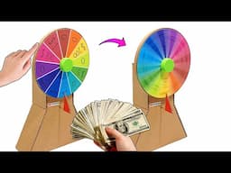 How To Make Spinning Wheel With Cardboard | Spin The Wheel Making | DIY Spinning Wheel (Ruleta)