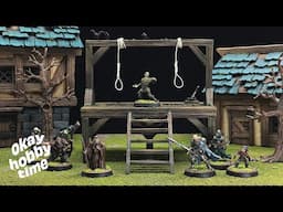 Making a MINIATURE medieval gallows for D&D and more | Crafted Campaign: Part 2