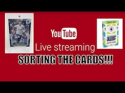 PART2 = SORTING CARDS!!! Panini SCORE 2021-22 RETAIL CASE (10 BOXES!!!) & CHATTING!!!