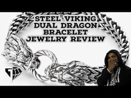 Amazon Stainless Steel Viking Dual Dragon Bracelet Jewelry Review 🐉 🐲 🀄 🐉