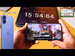 iPhone 16 Gaming Test, BGMI Test, Heating, Battery Test || Best Gaming Phone