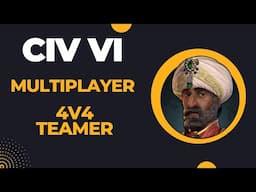 (Suleiman the SimMan) Civilization VI Competitive Multiplayer Ranked 4v4 Teamer