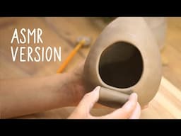 POTTERY AT HOME - Hand Building a Bird Feeder - ASMR VERSION