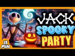 💀15-Minute Halloween Party with Jack Skellington: Just Dance, Exercise & Yoga!🎃Brain Break for kids