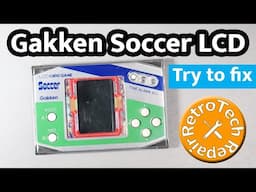 Gakken Soccer LCD Card Game - Try to Fix