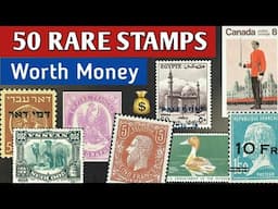 Rare Valuable Stamps Iceland To Mauritius | 50 Worldwide Stamp Collection