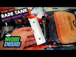 Quick Fix For Rade Garage Auxiliary Fuel Tank Mount: KTM 690 Enduro