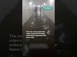 East Coast Park underpass floods after rain