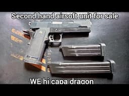 Available second hand airsoft gun. WE hi capa dragon gas blowback airsoft pistol.