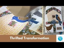 Thrifted Transformation, Pillow Sham to Journal Cover #thriftedtransformation