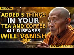 Add 5 INGREDIENTS In Your TEA & COFFEE | All DISEASES Will Be FINISHED | Buddhism | Zen Stories