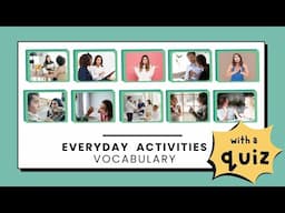 Daily English Vocabulary and Phrases: Flashcards & Quiz for Pre-Intermediate Adult Learners ESL