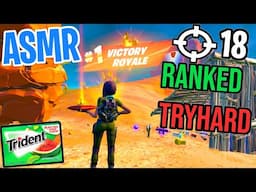 ASMR Gaming 🤩 Fortnite Ranked Reload! Relaxing Gum Chewing 🎮🎧 Controller Sounds + Whispering 💤